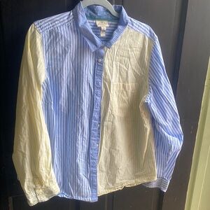 Striped Blue and Yellow Shirt